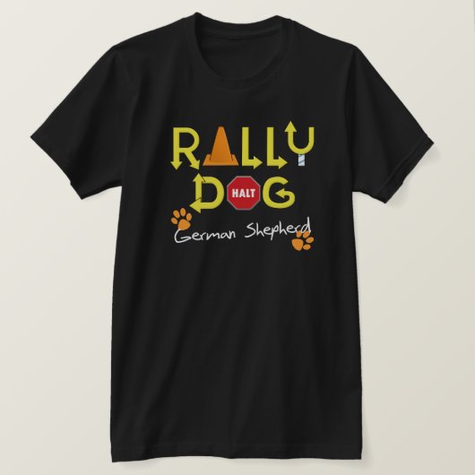 T-shirt Chien de rassemblement de berger allemand (Design devant)