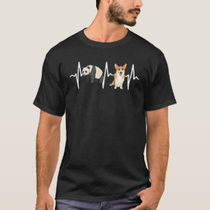 T-shirt Chien de rythme cardiaque Pembroke Welsh Corgi Pan