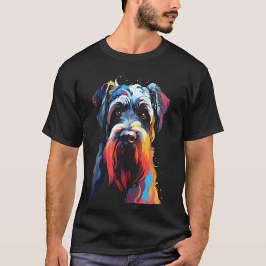 T-shirt Chien de schnauzer géant fan de l'animal de compag (Devant)