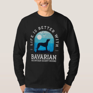 T-shirt Chien de senteur de montagne bavaroise vintage Lif