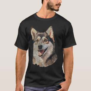 T-shirt Chien de Sibérie Husky drôle et heureux
