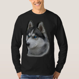 T-shirt Chien de Sibérie Husky Slim Fit Fit Scoop