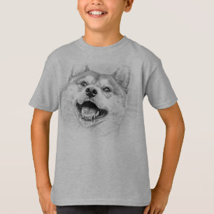 T-shirt Chien de sourire de Shiba Inu