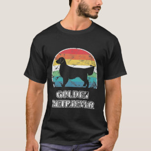 T-shirt Chien de style Vintage Golden Retriever