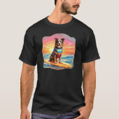T-shirt Chien de surf australien (Devant)