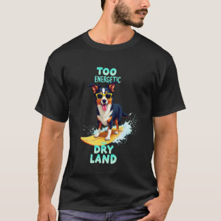 T-shirt Chien de surf cool berger australien