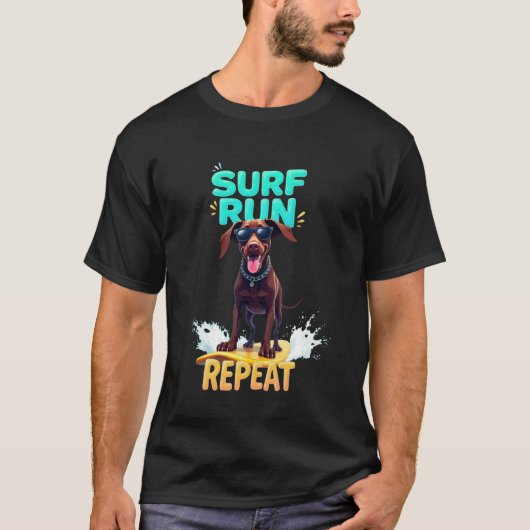 T-shirt Chien de surf Cool German Shorthaired Pointer (Devant)