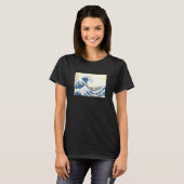T-shirt Chien de surf corgi vague (Devant entier)