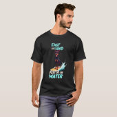 T-shirt Chien de surf Doberman Pinscher cool (Devant entier)