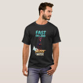T-shirt Chien de surf Dobermann Pinscher cool (Devant entier)