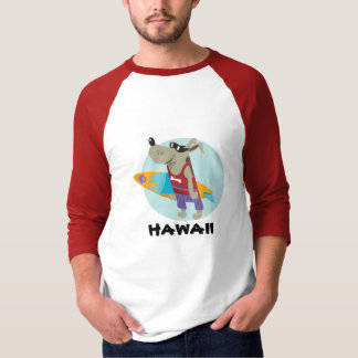 T-SHIRT CHIEN DE SURFER DE T, HAWAÏ