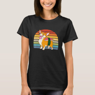 T-shirt Chien de Sushi Nigiri Corgi Vintage
