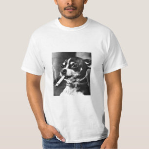 T-shirt Chien de tabagisme minuscule