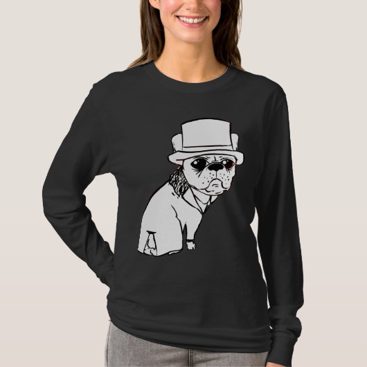 T-shirt Chien de taule français Duke Outline (Devant)