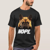 T-shirt Chien de taule français Lazy Frenchie (Devant)