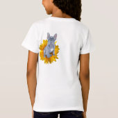 T-Shirt Chien de taureau français, chiot et tournesol (Dos)