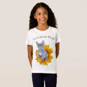 T-Shirt Chien de taureau français, chiot et tournesol (Devant entier)