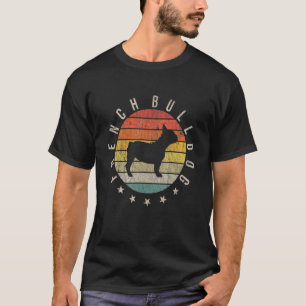 T-shirt Chien de taureau français Paw Vintage Rétro Papa M