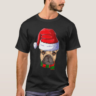 T-shirt Chien de taureau français Vêtements de Noël Chien