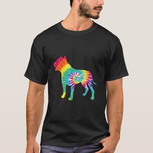 T-shirt Chien de teinture Tie Hippie Chien Chien Chien Chi (Devant)