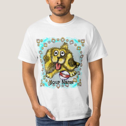 T-shirt Chien de temps de jeu (Devant)