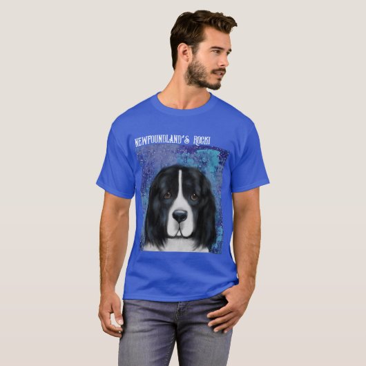 T-shirt Chien de Terre-Neuve (Devant entier)
