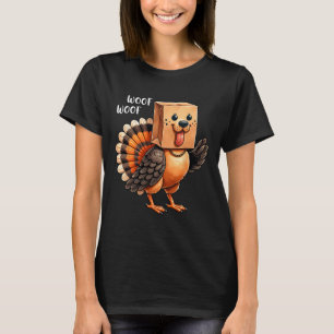 T-shirt Chien de Thanksgiving Chien Drôle Ouah Thanksgivin