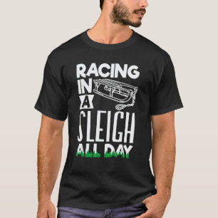 T-shirt Chien de traîneau husky d'Alaska course et attelag