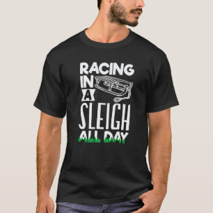 T-shirt Chien de traîneau husky d'Alaska course et mushing