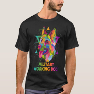 T-shirt Chien de travail militaire Berger allemand Humo
