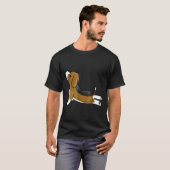T-shirt Chien de yoga Beagle (Devant entier)