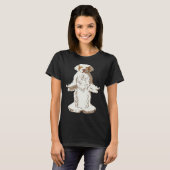 T-shirt Chien de yoga Clumber Spaniel (Devant entier)