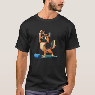 T-shirt Chien de yoga Malinois belge Drôle de méditation