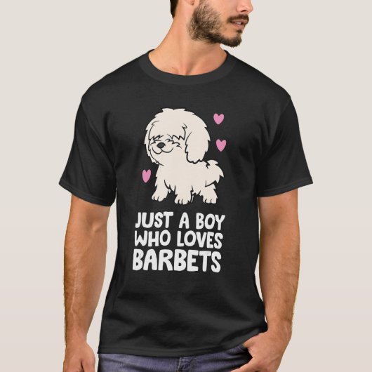 T-shirt Chien D'Eau Français Juste Un Garçon Qui Aime Les  (Devant)