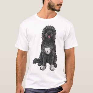 T-shirt Chien d'eau portugais Art de chien mignon