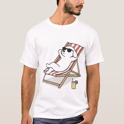 T-shirt Chien décontracté (Devant)
