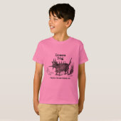 T-shirt Chien Demon Vintage Funny migre (Devant entier)