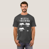 T-shirt Chien d'entraînement Westie (Devant entier)