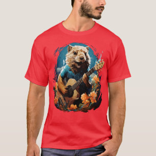 T-shirt Chien des Prairies Jouer de la guitare