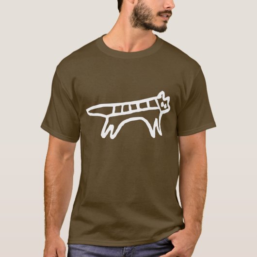 T-shirt Chien, dessin australien (aborigène) (Devant)