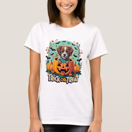 T-shirt Chien d'Halloween 1 (Devant)