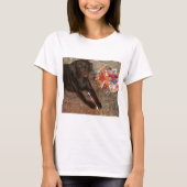 T-shirt Chien d'Halloween avec des femmes douces dent (Devant)