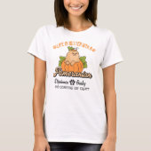 T-shirt Chien d'Halloween de Poméranie Chute Thanksgiving (Devant)