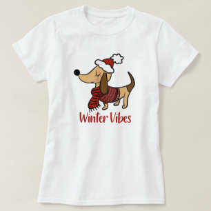 T-shirt Chien d'hiver Dachshund