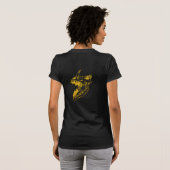 T-shirt Chien diable Chemise noire du crâne (Dos entier)