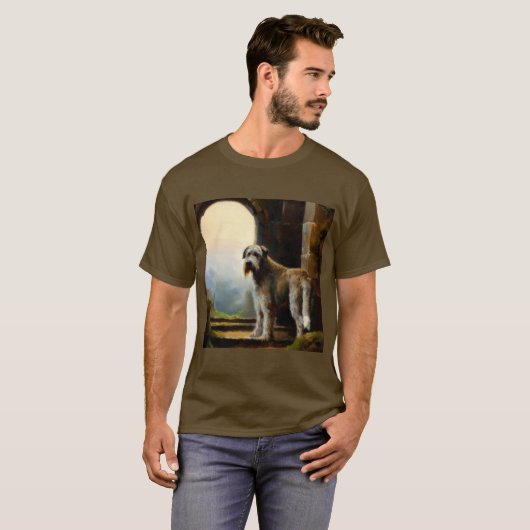 T-shirt Chien d'Irlande Wolfhound (Devant entier)