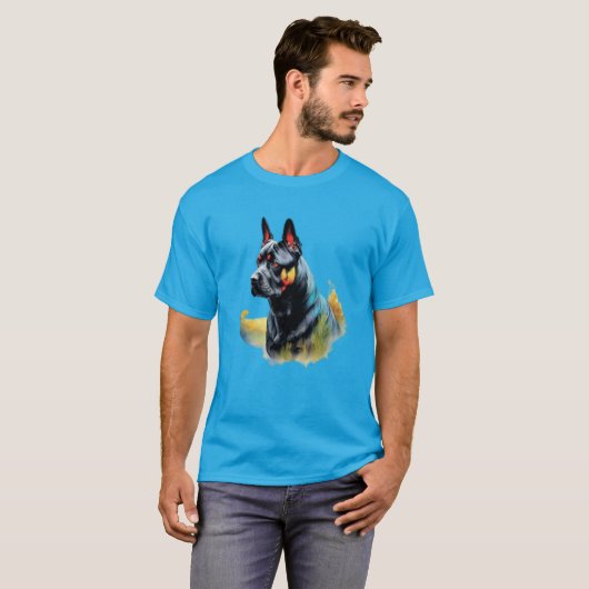 T-shirt Chien Doberman (Devant entier)