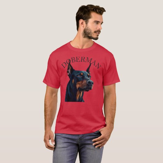 T-shirt Chien Doberman (Devant entier)