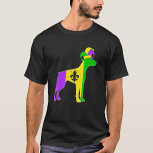 T-shirt Chien Doberman Carnavals Mardi Gras Drôle de Chien