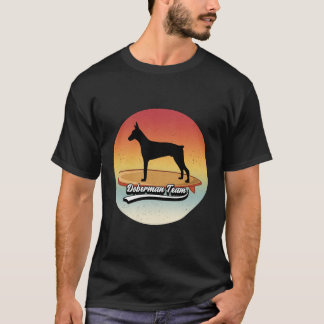 T-shirt Chien Doberman Sur Surbord